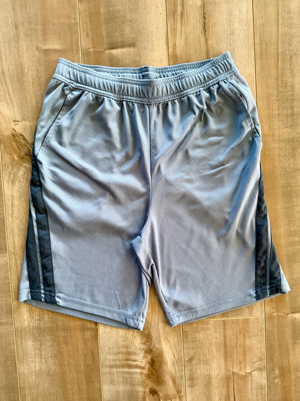 All In Motion Active Blue Drawstring Training Shorts with Pockets - Picture 2 of 11